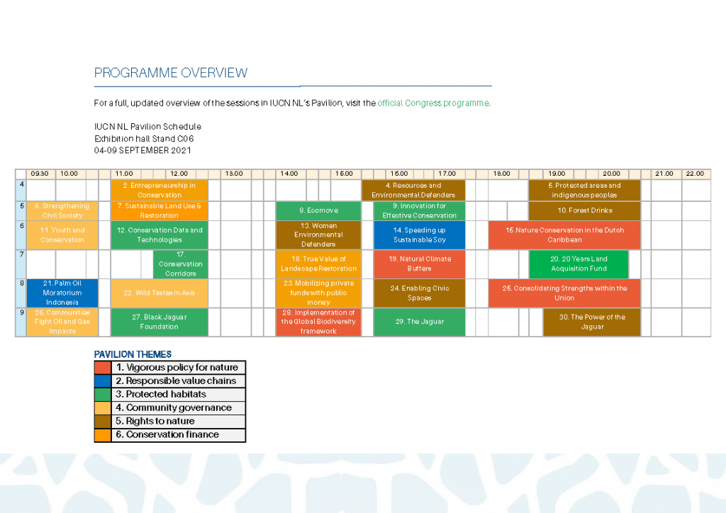 IUCN NL Launches Pavilion Programme For The IUCN World Conservation